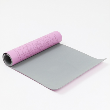 Коврик для йоги INEX Yoga PU Mat TPE c гравировкой 185 х 68 х 0,5 см, сиреневый INEX HG\PUMATPE-LT-VL\00-00-00