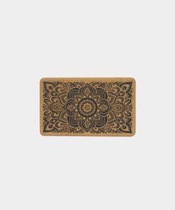 Блок для йоги YOGA DESIGN LAB Cork Yoga Block 7,6 x 14 x 22,8 см, пробка YOGA DESIGN LAB HM\BL-Cork-Mandala Black\00-00-00