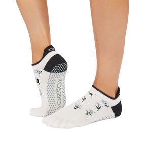 Нескользящие носки с пальцами TOESOX Low Rise Сезон Зима 26 размер M, Снегопад, пара ToeSox TT\S01826SDF\0M-SE-00