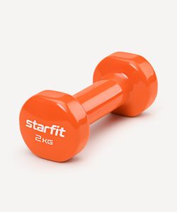 Гантель виниловая STARFIT DB-101 2 кг, оранжевый