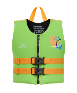 Жилет для плавания 25DEGREES Tropic Green/Orange, детский