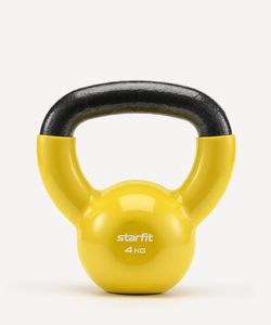Гиря виниловая DB-401, 4 кг, желтый Starfit ЦБ-00001456