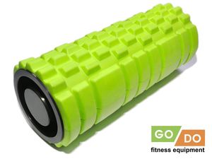 Валик ролл для фитнеса рельефный полый GO DO :GZ5-33  (Салатовый) GETSPORT 26183