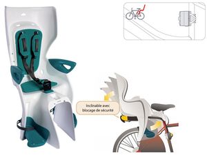 Сидение заднее Summer Relax B-fix белый/бирюз. BELLELLI NBE80247