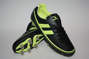 Футбольные бутсы с металлическими шипами SPRINTER BLACK/GREEN :AX2376-44 GETSPORT 28526