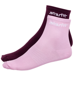 Носки средние SW-206, бордовый/светло-розовый, 2 пары 39-42 STARFIT УТ-00014185