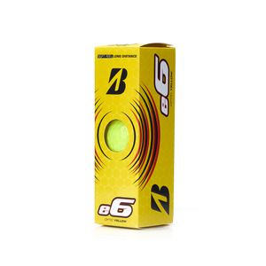 Мяч для гольфа Bridgestone e6 Yellow,  BGB3EYX, 3 шт/уп, желтый