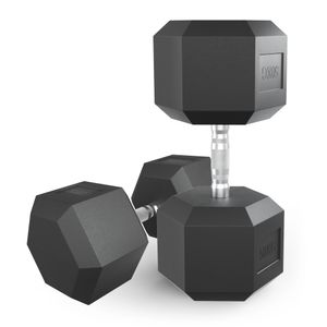 Гантель гексагональная UNIX Fit обрезиненная 50 кг, 2 шт. UNIX Fit™ DBHEX50x2
