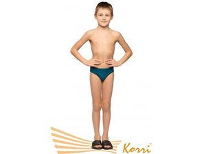 Плавки детские однотонные тёмно-зелёные размер 34 Korri :П22-011