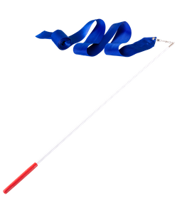 Лента для художественной гимнастики Amely AGR-201 6 м с палочкой 56 см синий УТ-00012840