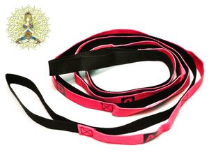 Ремень для растяжки: YJ-ABCD  (розовый) GETSPORT 31280