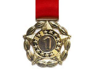 Медаль спортивная с лентой 1 место d - 5 см :1904-1 GETSPORT 31586