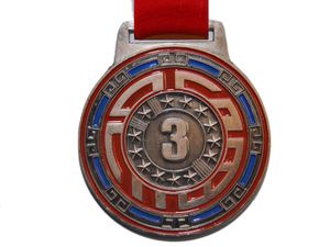 Медаль спортивная с лентой 3 место d - 7 см :1901BG-3 GETSPORT 31693