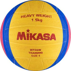 Мяч для водного поло "MIKASA WTR6W" резина, муж. размер, вес 1500 г, жел-син-роз Мужской MIKASA WTR6W