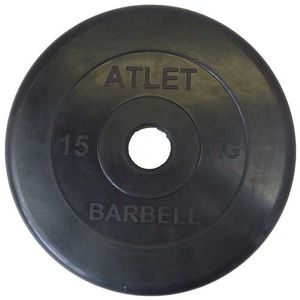 Диск обрезиненный черный MB ATLET d-51 15 кг