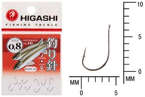 Крючок HIGASHI Umitanago ringed #0,8 White UV