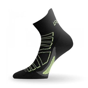 Носки Lasting RPC 906, microfiber+polypropylene, черный с серой подошвой и зеленой полоской, размер M, RPC906-M Lasting