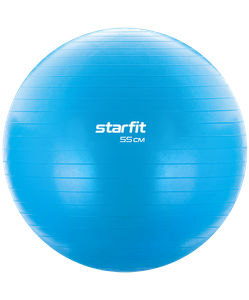 Фитбол STARFIT Core GB-104 антивзрыв, 900 гр, синий, 55 см Starfit УТ-00018964