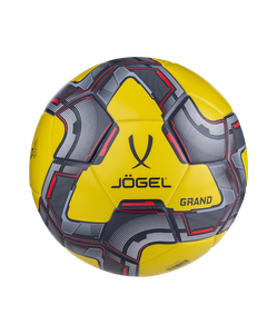 Мяч футбольный Grand №5, желтый/серый/красный Jögel ЦБ-00002658