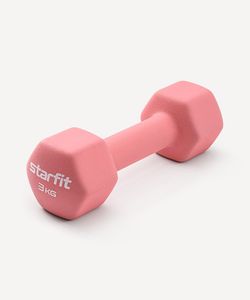 Гантель неопреновая DB-201 3 кг, коралловый Starfit ЦБ-00001429