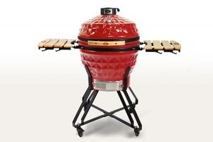 Керамический гриль-барбекю 24 дюйма (красный) (61 см) Start Grill SG24R