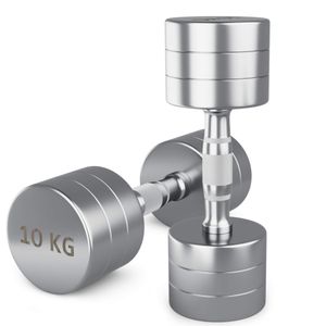 Гантель UNIX Fit PRO круглая хромированная 10 кг, 2 шт. UNIX Fit™ DBRND10PCEx2