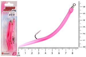 Оснастка HIGASHI Gummi Makk rig SB5 #06 Pink #4-0