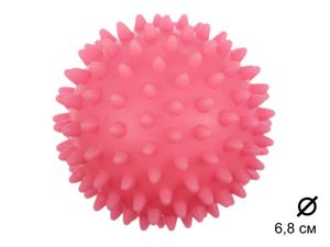 Мяч массажный A-V6.8  (розовый) 40162