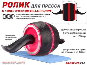 Ролик гимнастический одинарный PO-PL  (оранжевый) 40196