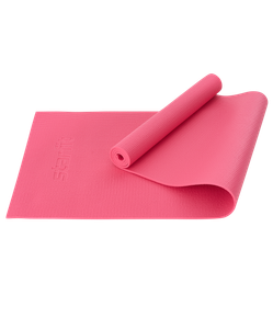 Коврик для йоги и фитнеса FM-101, PVC, 183x61x0,6 см, розовый Starfit ЦБ-00001687