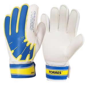 Перчатки вратарские тренировочные TORRES Jr. FG05025-BU размер 5 бело-голубо-желтый 00005711