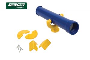 Пластиковый телескоп желто-синий SLP04-202