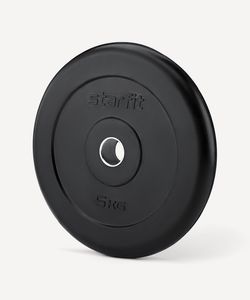 Диск обрезиненный Core BB-202 d=26 мм, черный, 5 кг Starfit УТ-00018806