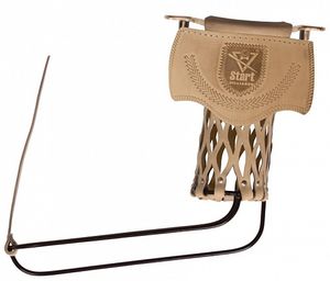 Луза(скоба латунь,кожан. сетка, скат РП PRO) п/ф (Кожа натуральная (черная), Тиснение золото)