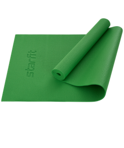 Коврик для йоги и фитнеса FM-101, PVC, 173x61x0,5 см, зеленый Starfit УТ-00018901