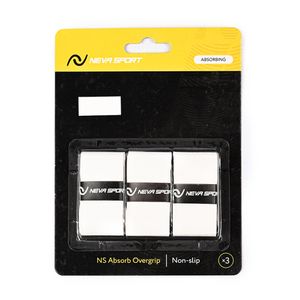 Овергрип NEVA SPORT, UOA2-101, упак. по 3 шт, 0.6 мм, 110см, белый