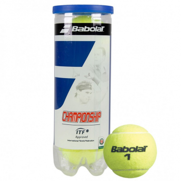 Мяч теннисный BABOLAT Championship 3B 501039 3 шт одобрено ITF сукно резина желтый