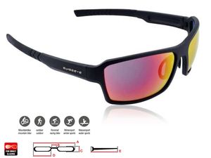 Очки SWISSEYE Freestyle black matt - smoke BR Revo SWISSEYE FSW14411
