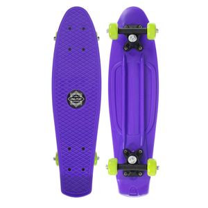Скейтборд 56 х 15 см, колеса PVC 50 мм, пластиковая рама, цвет фиолетовый  5290568 Onlitop 365291
