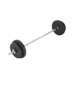 Штанга разборная BASEFIT BB-402, стальной гриф, пластиковые диски, 20 кг