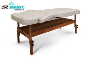 Массажный стол Relax Comfort-М бежевая кожа (№4) SLRM-16#№4