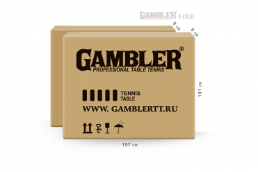 Стол теннисный Gambler FIRE Синий GTS-6