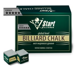 Мел Startbilliards 5 звезд серый (144шт) SB2019-GR144