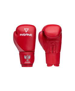 Перчатки боксерские INSANE RBF, красный, 12 oz