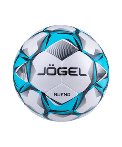 Мяч футбольный JOGEL Nueno №4, белый/голубой/черный