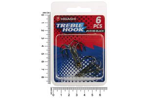 Тройники HIGASHI TH-1 #1/0 NS Black