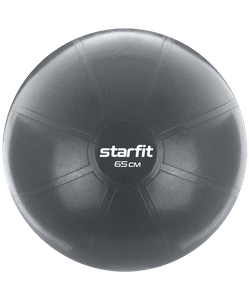 Фитбол высокой плотности STARFIT Pro GB-107 антивзрыв, 1200 гр, серый, 65 см Starfit УТ-00018978