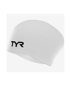 Шапочка для плавания Long Hair Wrinkle-Free Silicone Cap, силикон, LCSL/100, белый TYR УТ-00016436