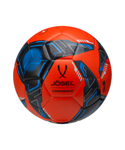 Мяч футбольный Championship №5, оранжевый/синий/черный Jögel ЦБ-00002628