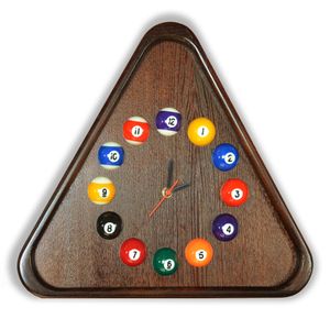 Часы Треугольник ясень/шпон (№4) ЧТр.ЯсШп#№4